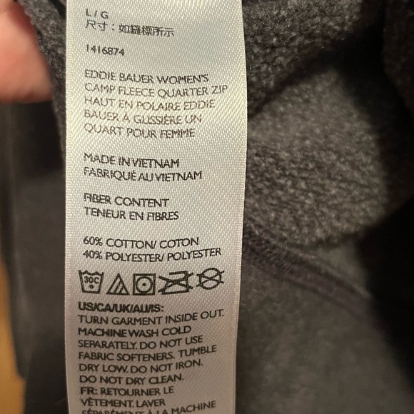Eddie Bauer Women's 1/4 zip pullover sweatshirt - Picture 8 of 9